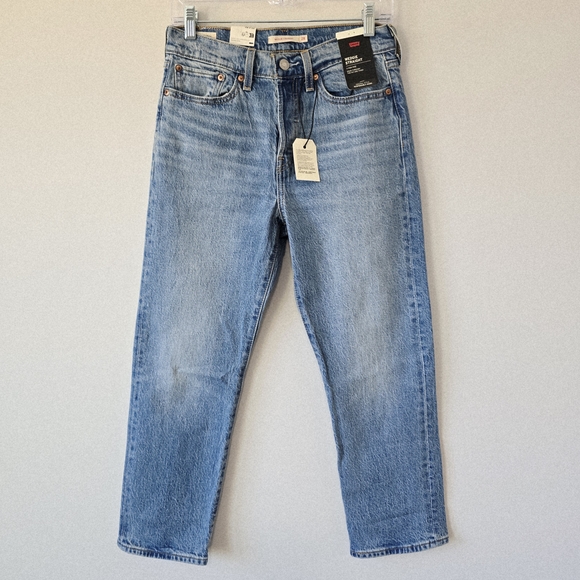 Levi's Wedgie Straight Leg Jeans Womens 28 Lught Wash 90s Premium NWT